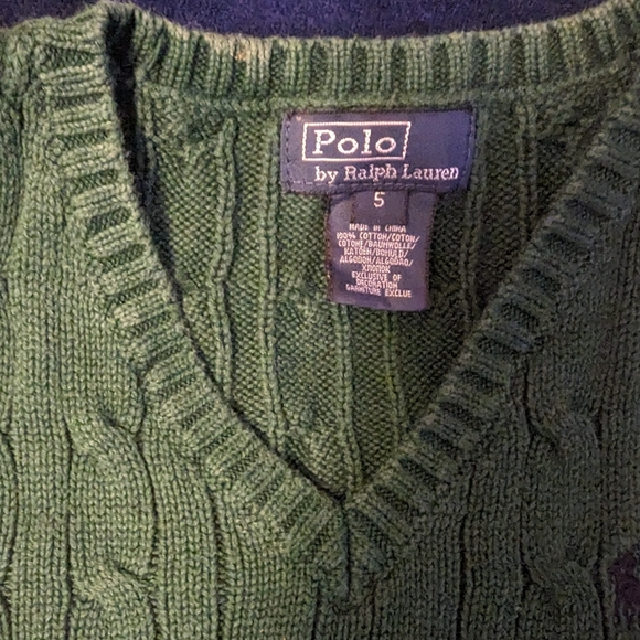 Polo Ralph Lauren Kids Knit Sweater Vest - Picture 2 of 3